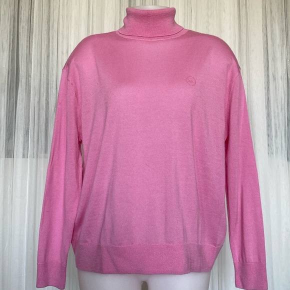 A/X Armani Exchange 100% Merino wool! Lightweight pink turtleneck! Size Medium - Picture 3 of 16